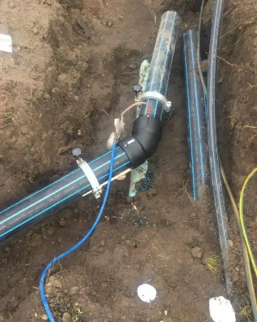 Commercial Fire Service: Fire pipe in the ground