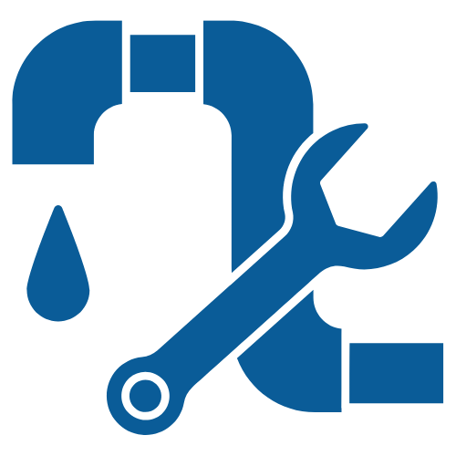A png logo of wrench and tap