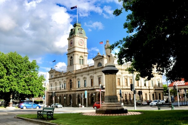 View Of The Cityscape Of Ballarat, Australia